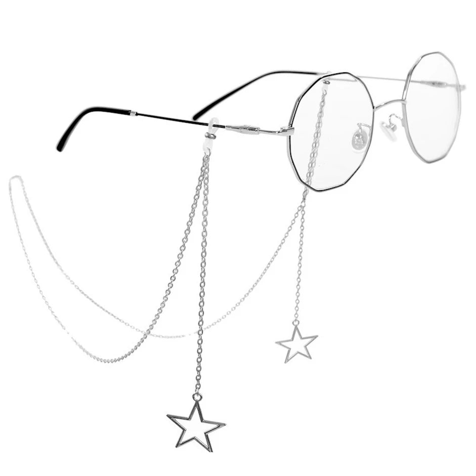 Chaîne de lunettes étoile ou perles