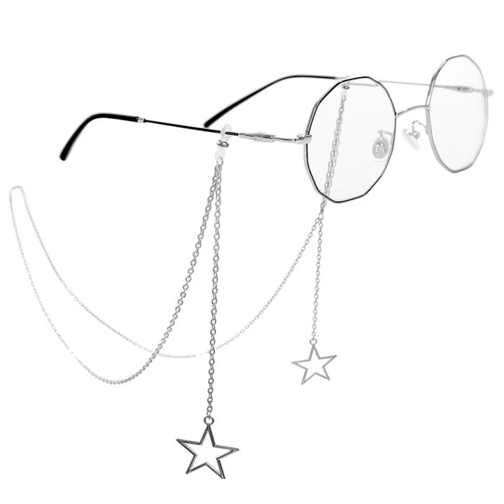 Chaîne de lunettes étoile ou perles