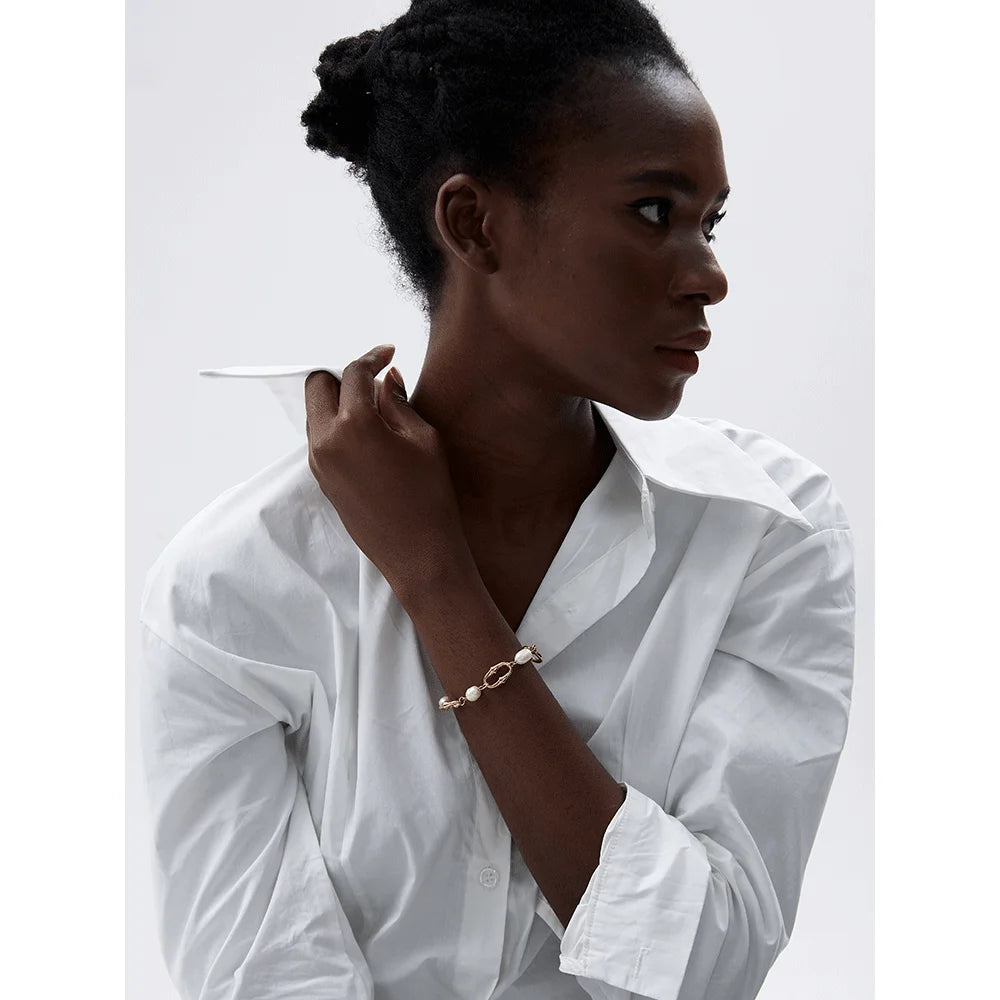 Collier maillons et perles