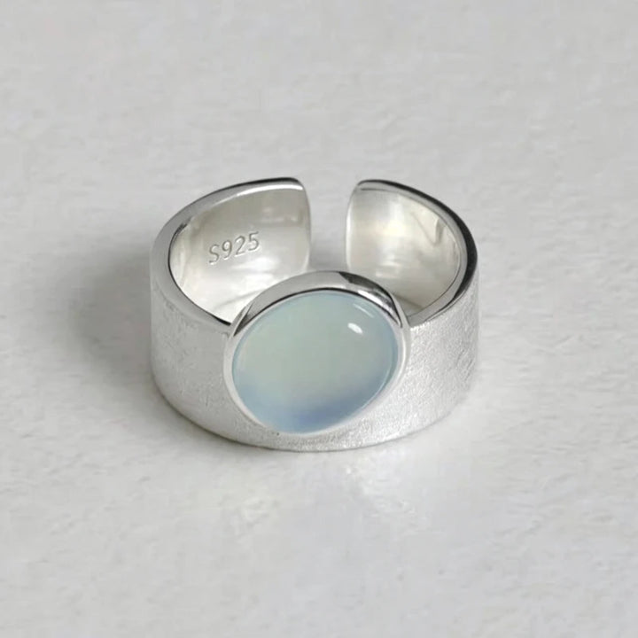 Bague pierre de lune ajustable