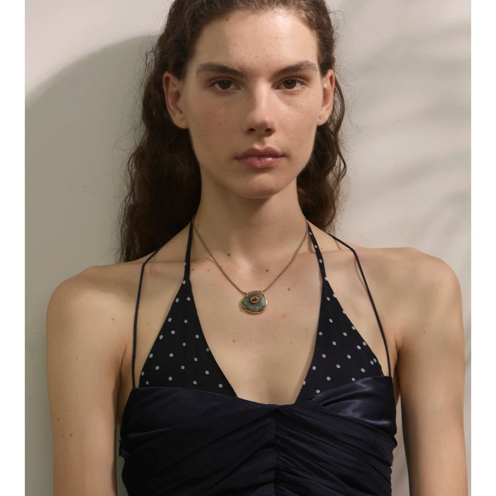 Collier pendentif agate