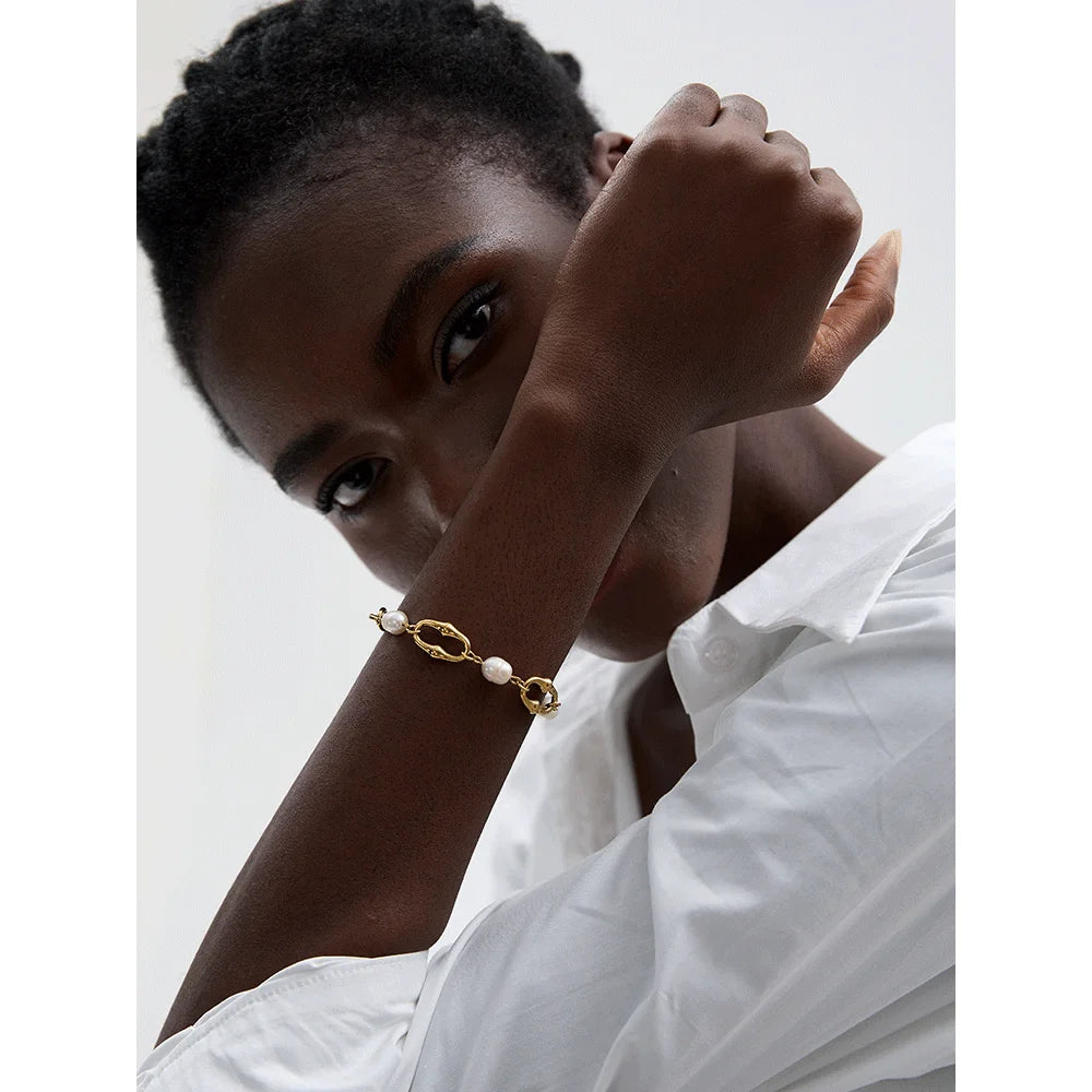 Collier maillons et perles
