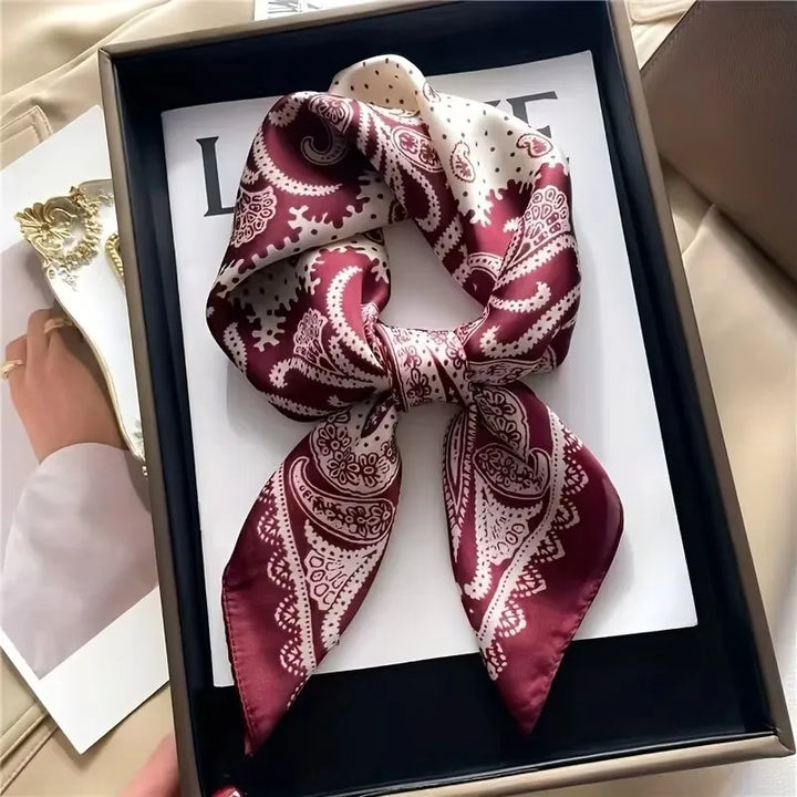Foulard satin cachemire