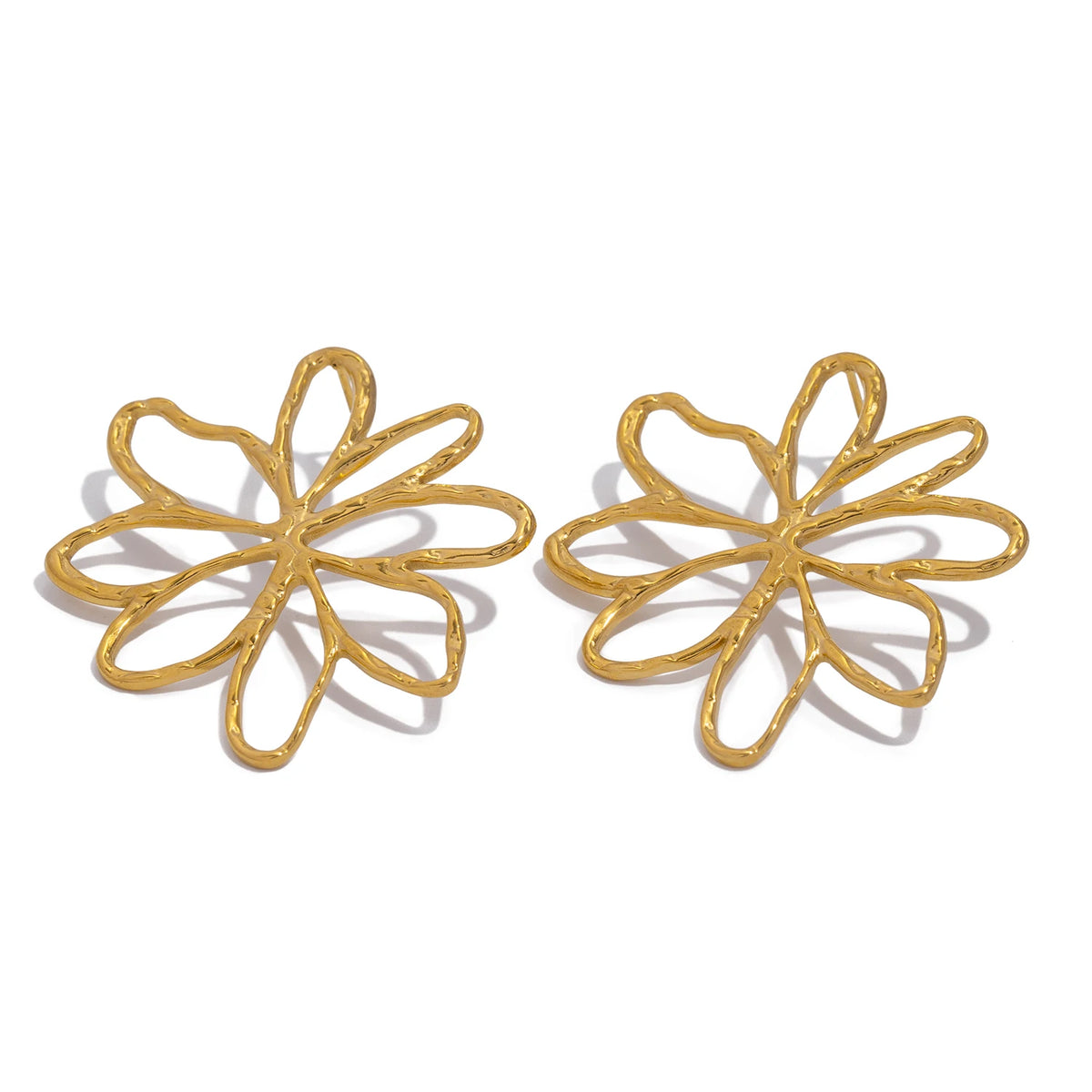 Clous grande fleur en fil