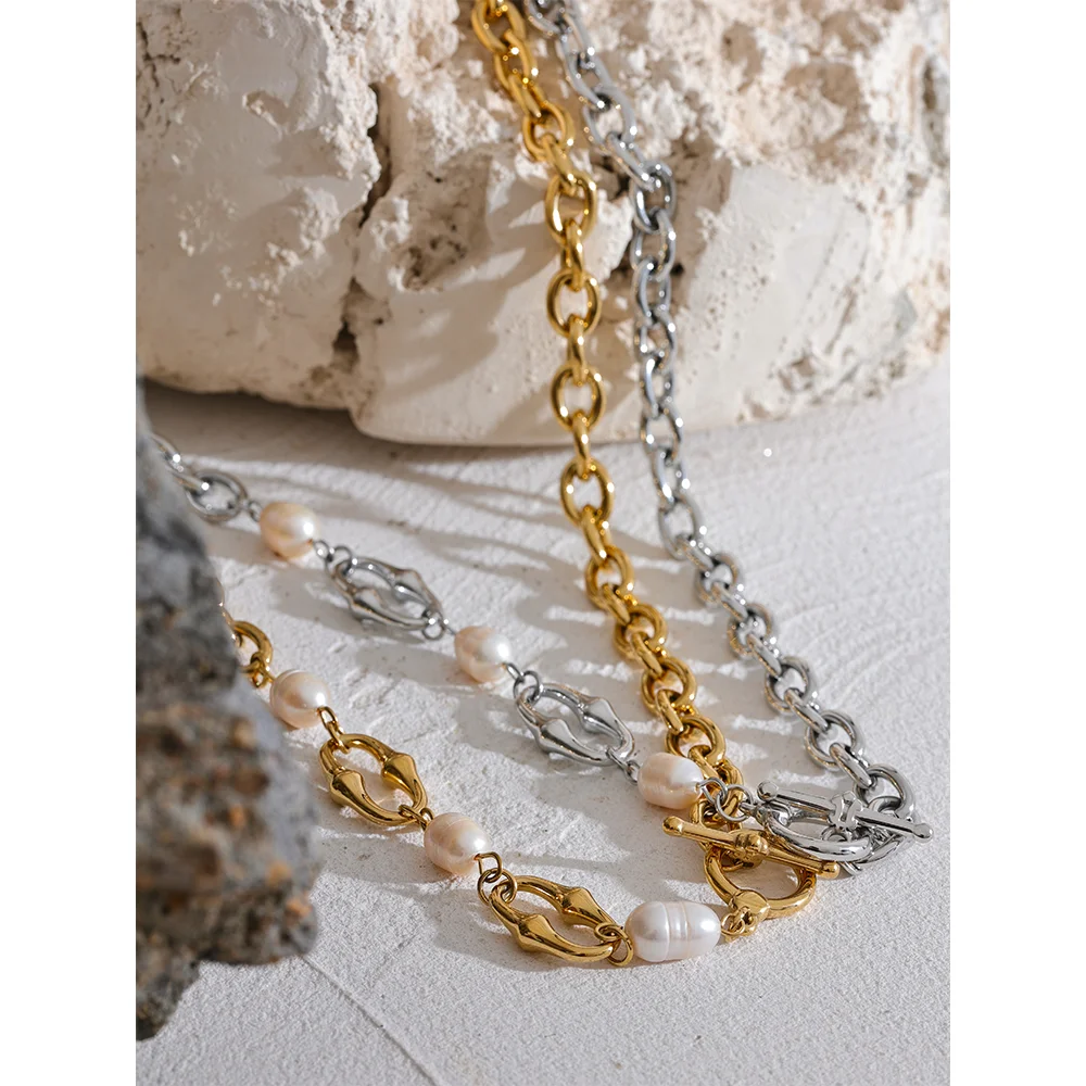 Collier maillons et perles