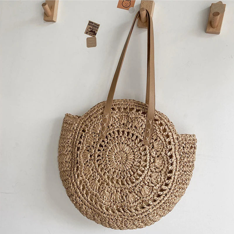 Sac rond en paille