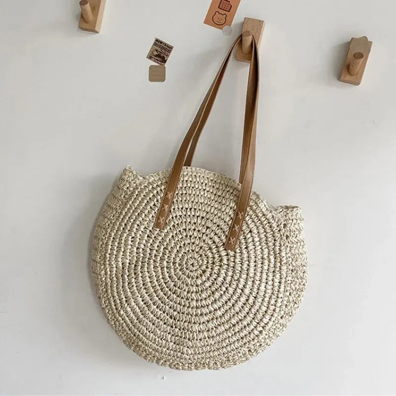 Sac rond en paille