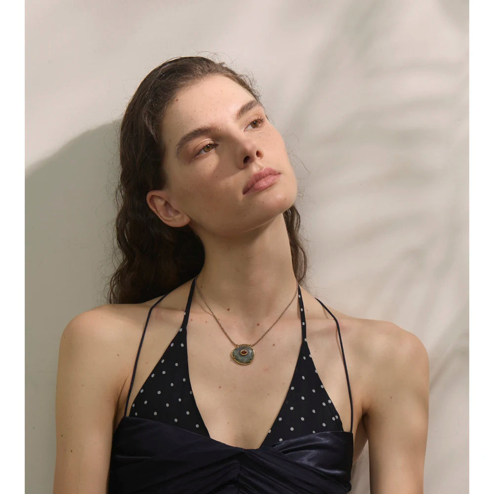 Collier pendentif agate