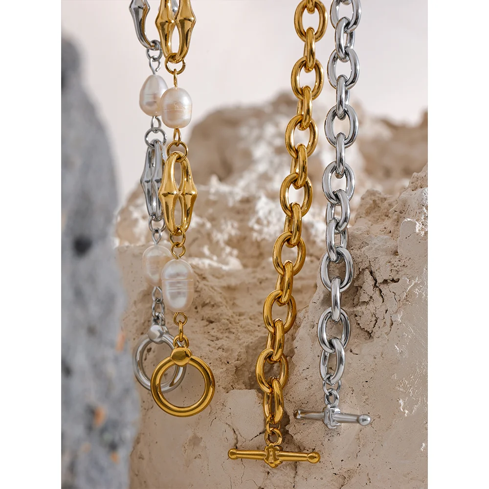 Collier maillons et perles