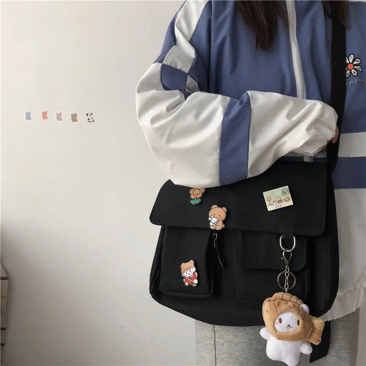 Sac messager en toile