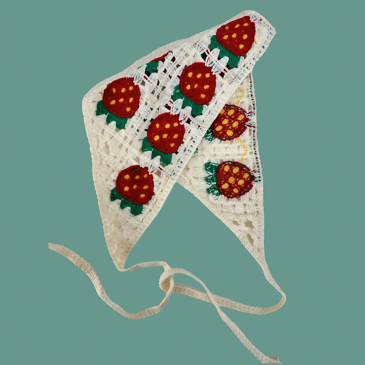 Foulard bandana au crochet
