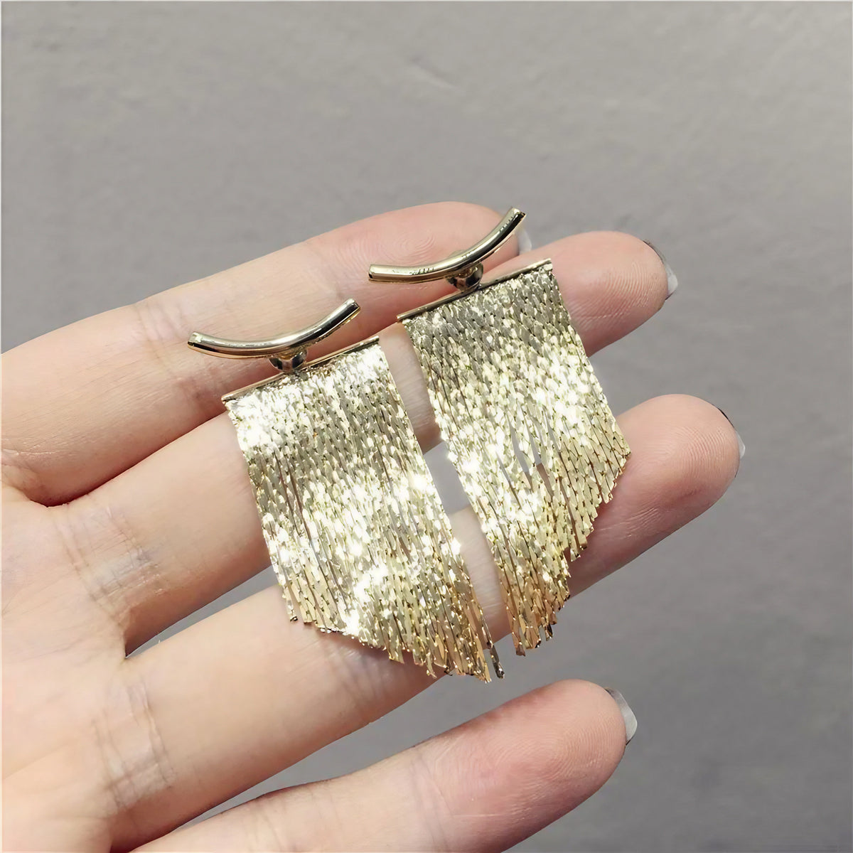 Pendantes frange scintillante