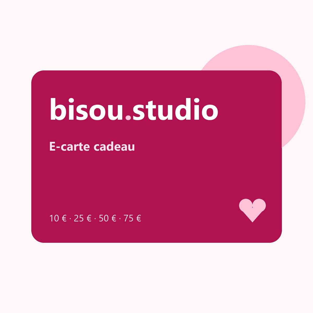 E-carte cadeau Bisou