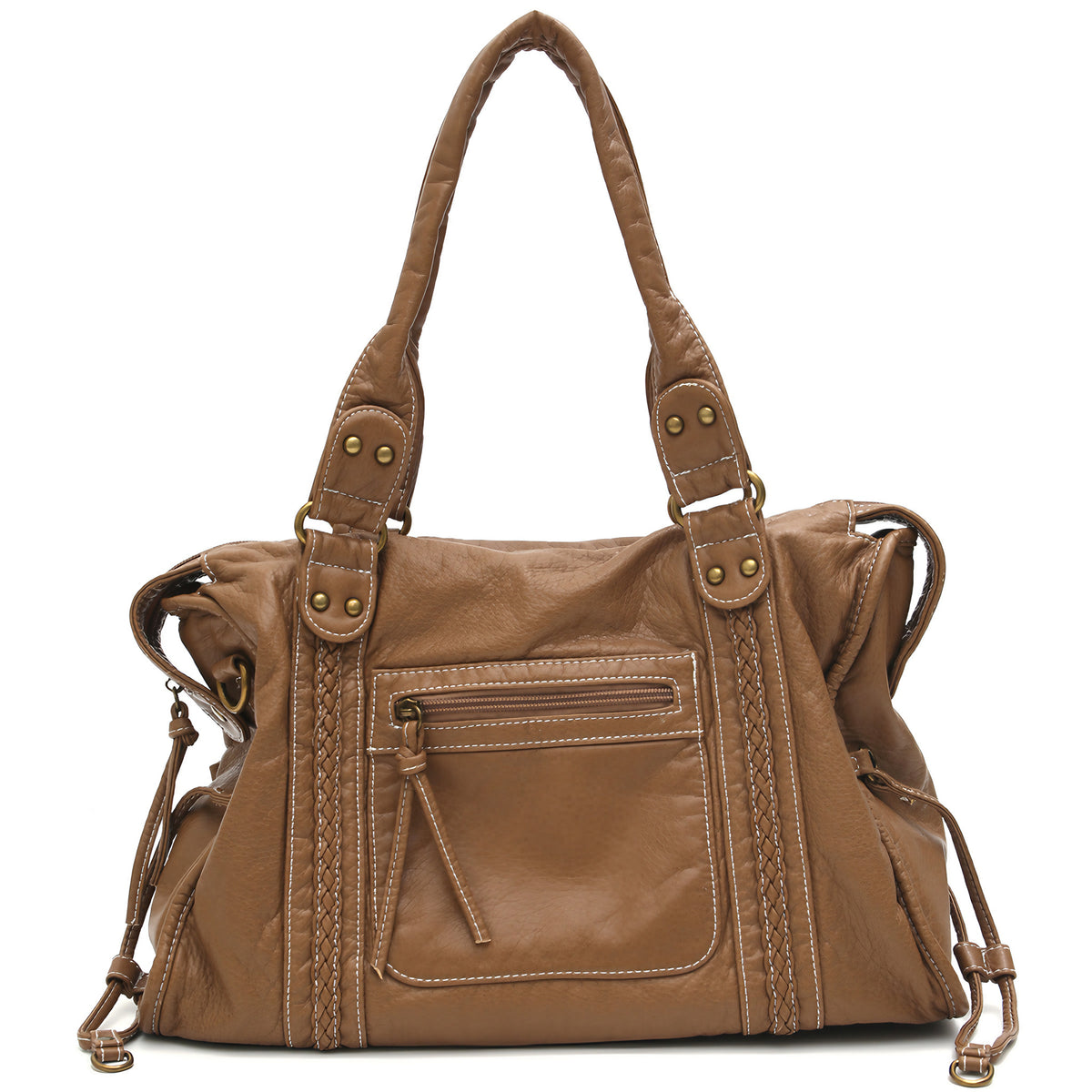 Fourre-tout vintage tressé