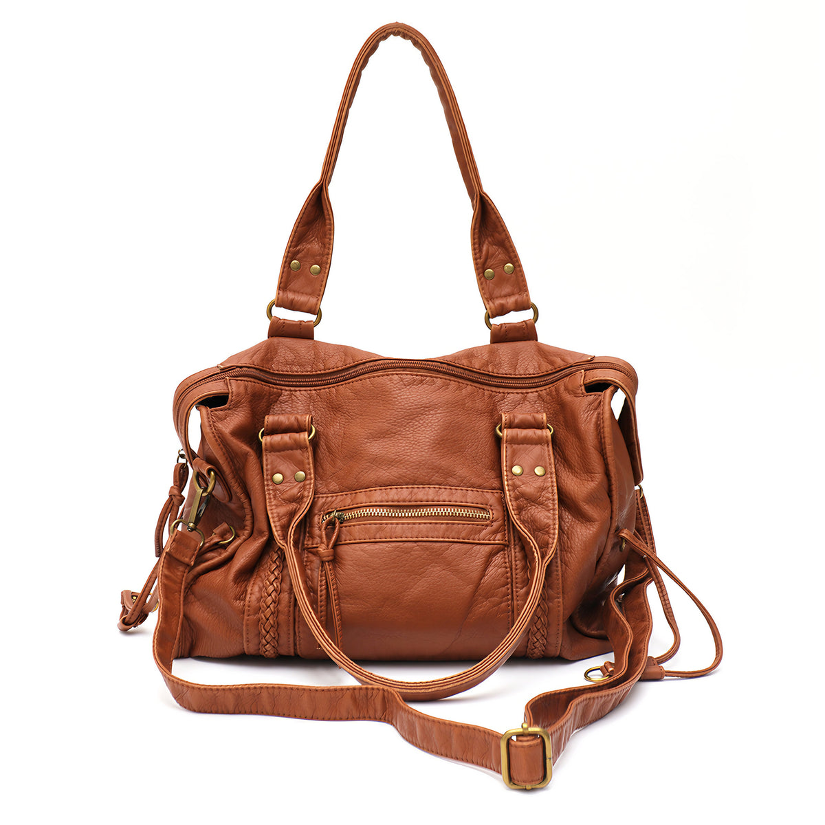Fourre-tout vintage tressé