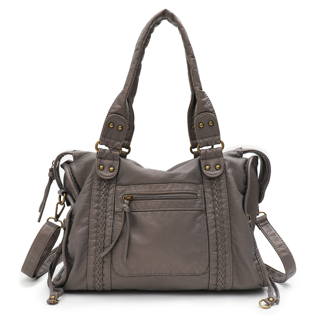 Fourre-tout vintage tressé