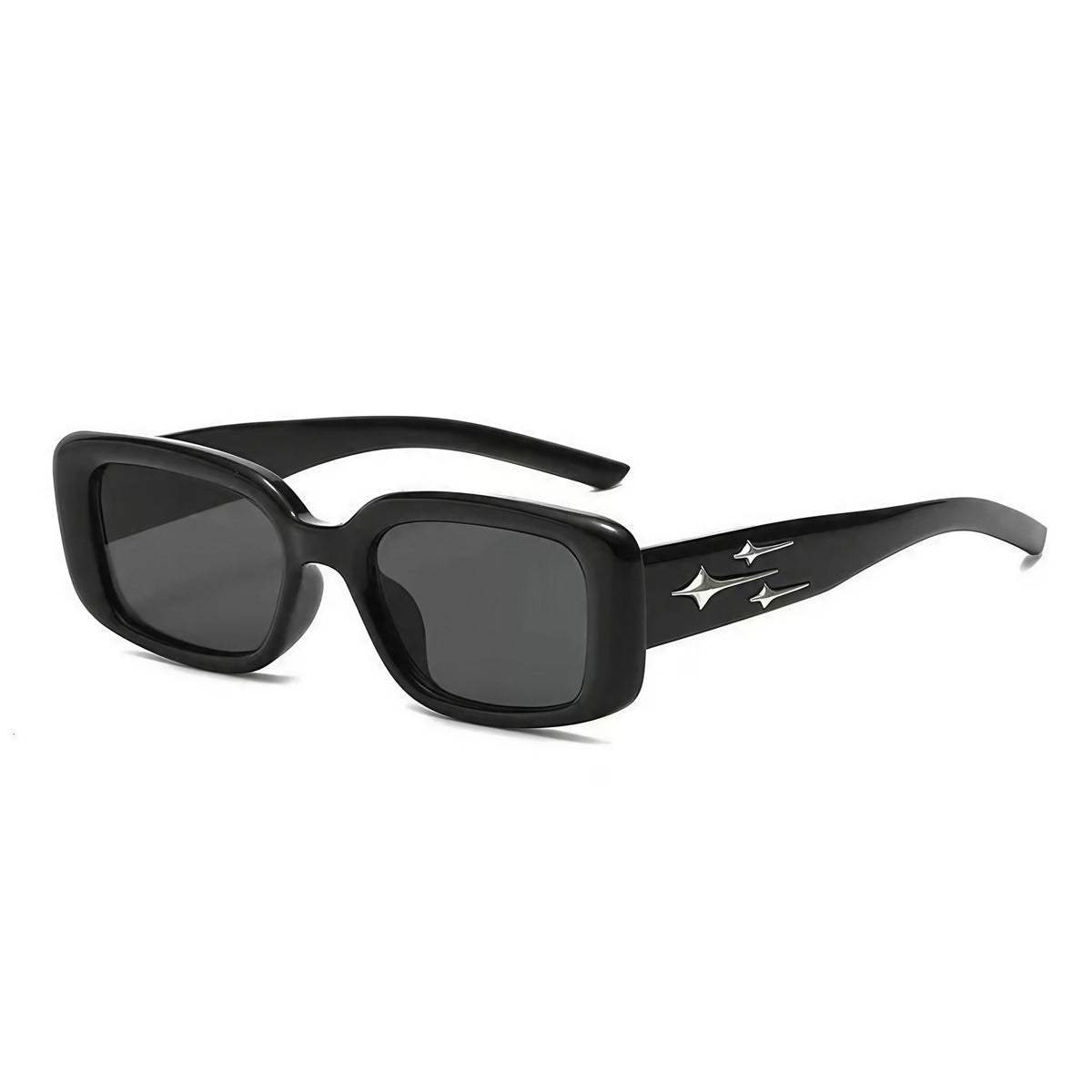 Lunettes rectangulaires étoiles Y2K