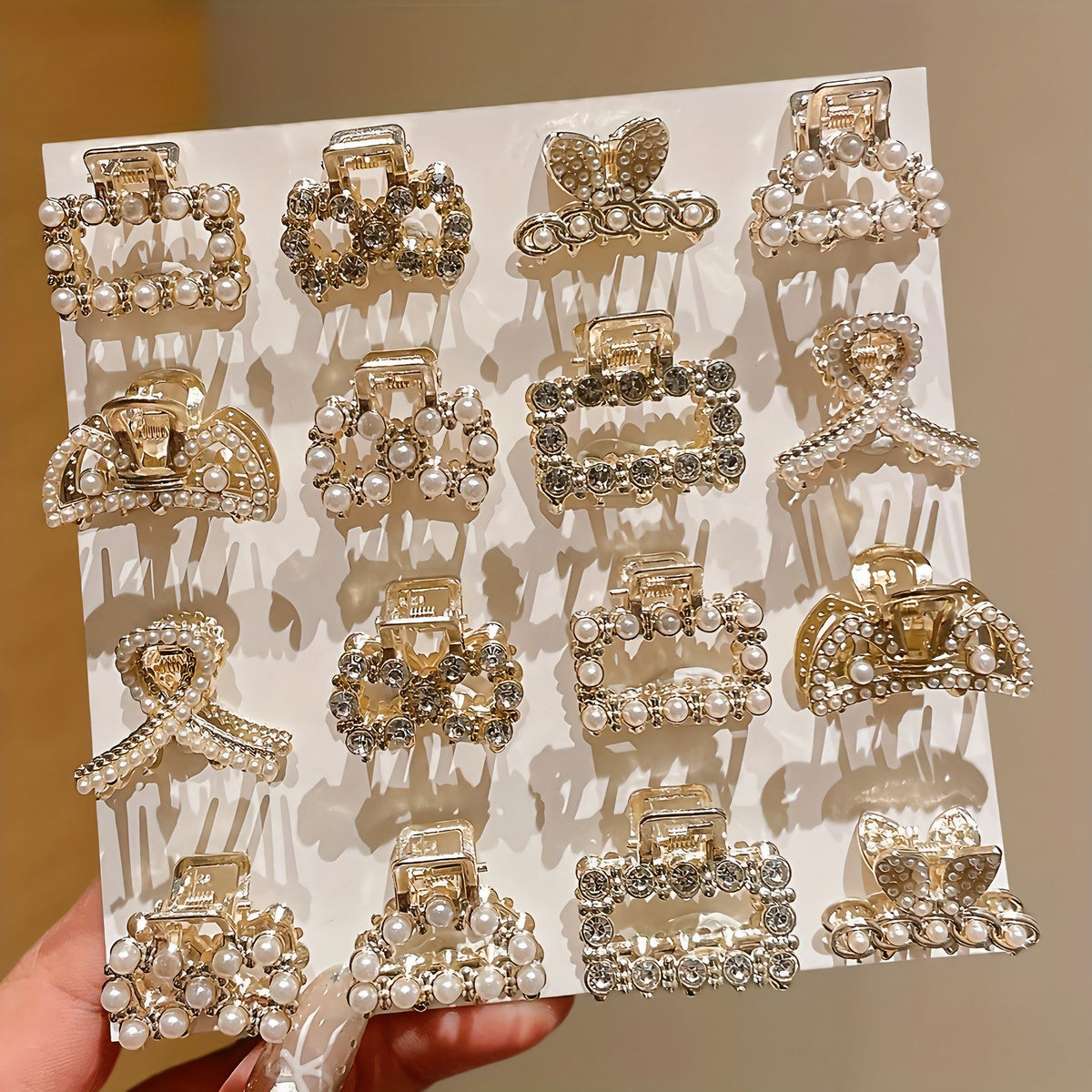 Lot de 8 mini pinces bijou