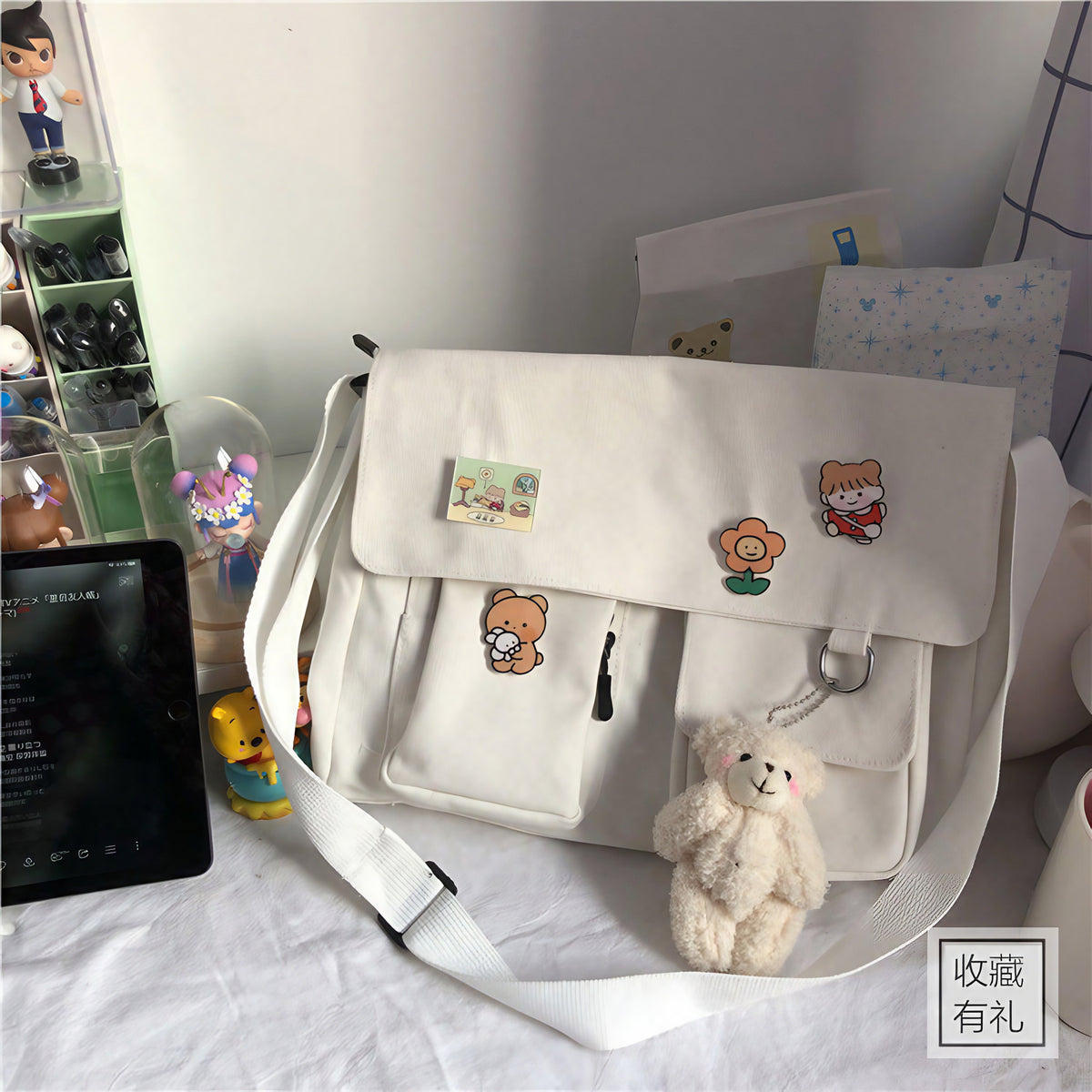 Sac messager en toile