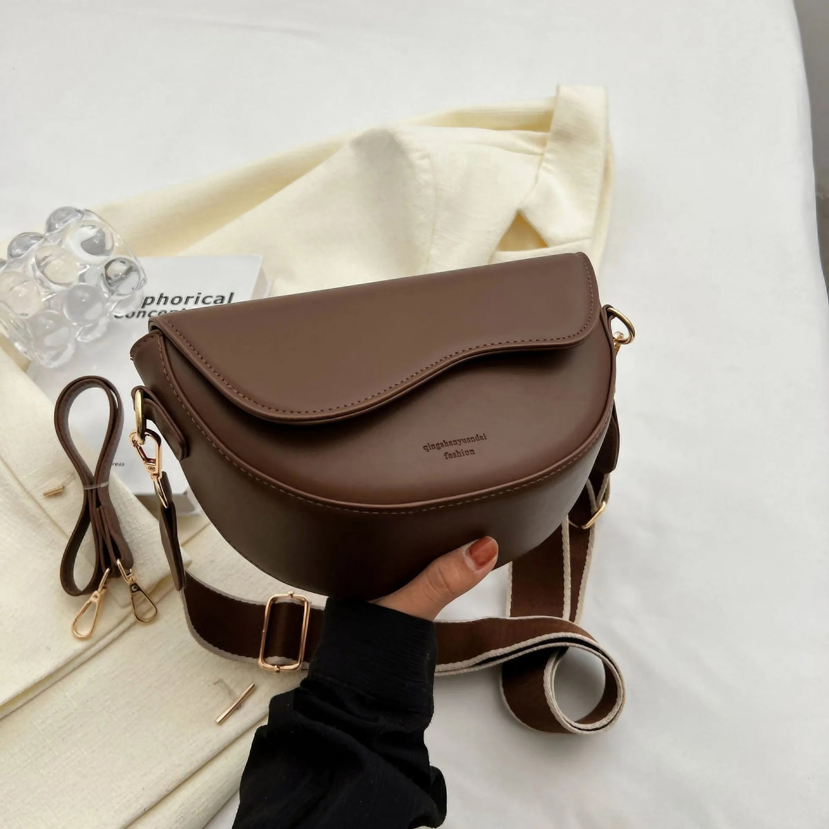 Sac selle à rabat